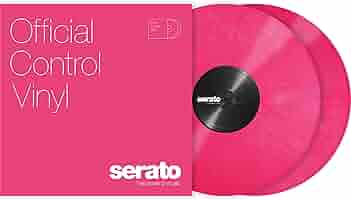 Serato SCV-PS-PNK-OV Controllo vinile, Rosa (2 pezzi), 12